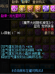 神域86DNF-宠物装备